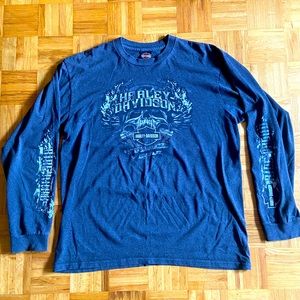 Vintage Harley-Davidson Long Sleeve Shirt - Missoula, Montana - XL